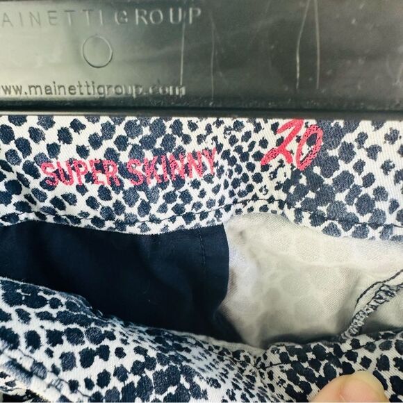 GAP Khaki Navy White Snake Skin Chino Pants Size 20 - Picture 5 of 5